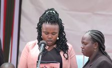 The late Kelvin Kiptum's wife, Asenath Rotich, delivered a touching and heartfelt tribute to her husband during his funeral service on Friday, February 23.