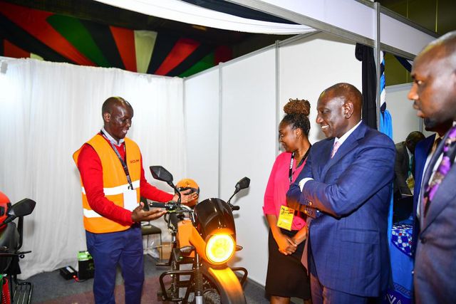 President William Ruto during the launch of a capacity building and empowerment programme for boda boda riders and one-year free medical cover dubbed Boda Boda Care at KICC, Nairobi on June 26, 2023