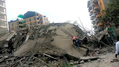 A 10-storey building collapsed in Mirema Drive in Zimmerman Area, Roysambu Constituency,