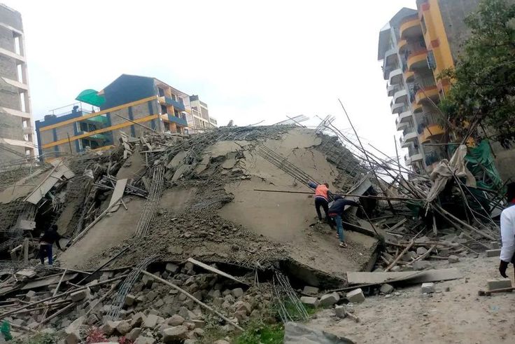 A 10-storey building collapsed in Mirema Drive in Zimmerman Area, Roysambu Constituency,