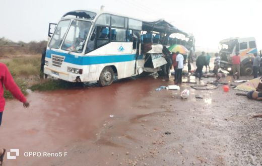 Kenyatta University bus collides with truck, several feared dead near Voi