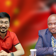 A collage of China Square investor Cheng Lee and Trade CS Moses Kuria