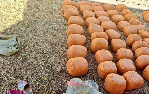 Gunny bags containing illegalized substance