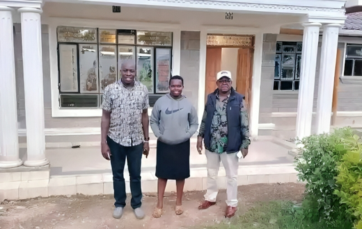 Photo of the house Bomet County Woman Representative Linet Chepkorir is building for her parents