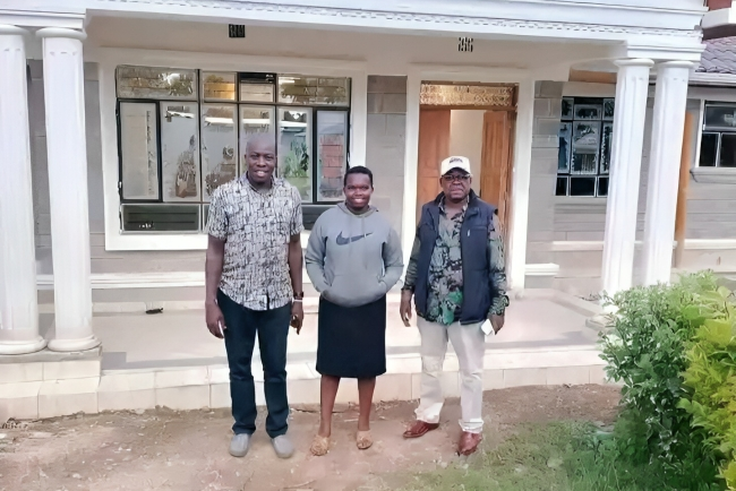 Photo of the house Bomet County Woman Representative Linet Chepkorir is building for her parents