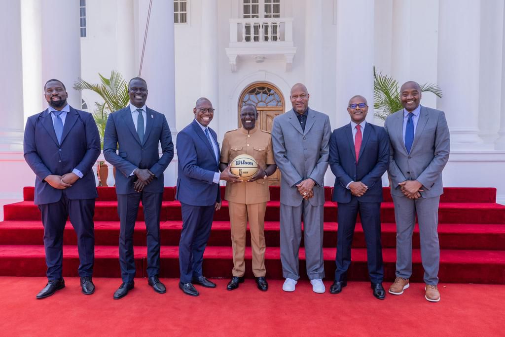 President William Ruto meets with NBA officials at State House, Nairobi on November 29, 2023