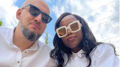 File image of Cris Njoki with Guillaume Durand