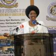 TSC CEO Nancy Macharia at the launch of live-streaming lessons in Kenya