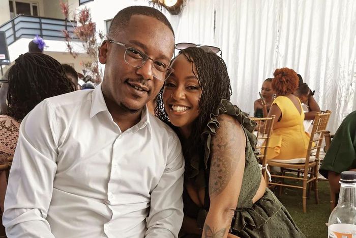 Classic 105 presenter Mike Mondo with Shiko Nguru