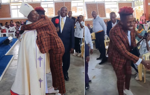 Eric Omondi attends Church Service in Rongai