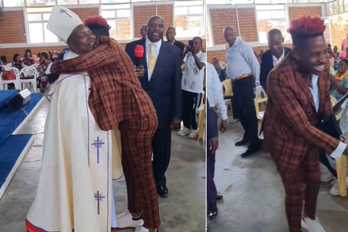 Eric Omondi attends Church Service in Rongai