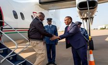 Rigathi Gachagua during a foreign travel to Botswana