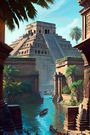 How the Pyramids of Teotihuacan supposedly looked [Pinterest]