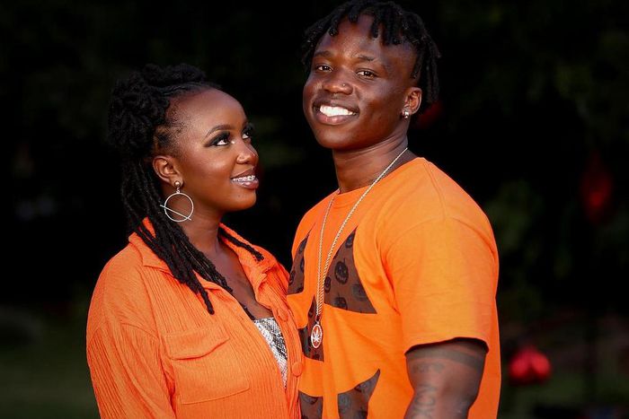 Flaqo with his girlfriend Keranta