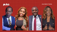 A collage of Jeff Koinange, Fridah Mwaka, Ken Mijungu and Yvonne Okwara