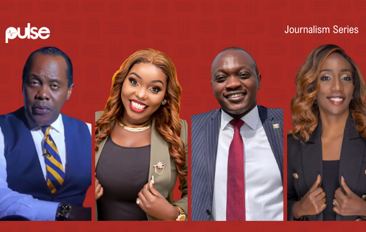 A collage of Jeff Koinange, Fridah Mwaka, Ken Mijungu and Yvonne Okwara