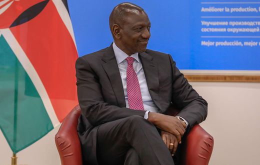 President William Ruto during a meeting with the Director General of the Food and Agriculture Organisation Qu Dongyu, in Rome, Italy