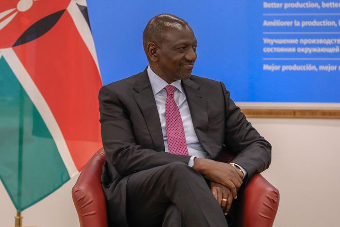 President William Ruto during a meeting with the Director General of the Food and Agriculture Organisation Qu Dongyu, in Rome, Italy