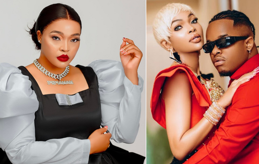From left: Wolper Stylish, and Wema Sepetu & her boyfriend Whozu
