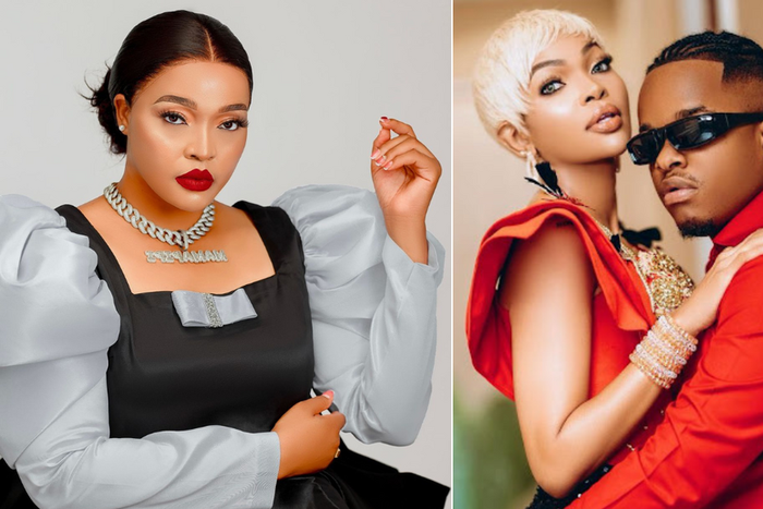 From left: Wolper Stylish, and Wema Sepetu & her boyfriend Whozu