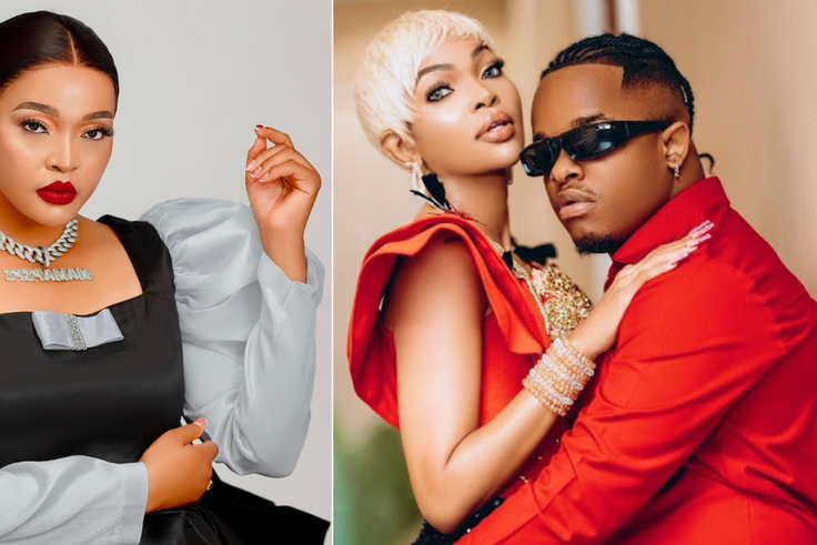 From left: Wolper Stylish, and Wema Sepetu & her boyfriend Whozu