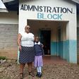 Teacher Joyce Malit with her pupil