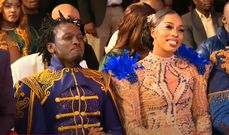 Deputy President Rigathi Gachagua makes a special appearance at Bahati and Diana Marua's  'The Bahati's Empire' reality show launch event on June 6, 2024