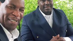 CEO of the Music Copyright Society of Kenya, Ezekiel Mutua with Pastor Victor Kanyari (Facebook)