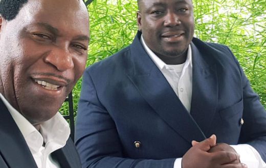 CEO of the Music Copyright Society of Kenya, Ezekiel Mutua with Pastor Victor Kanyari (Facebook)