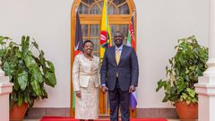 President William Ruto and First Lady Rachel Ruto at State House on September 29, 2022