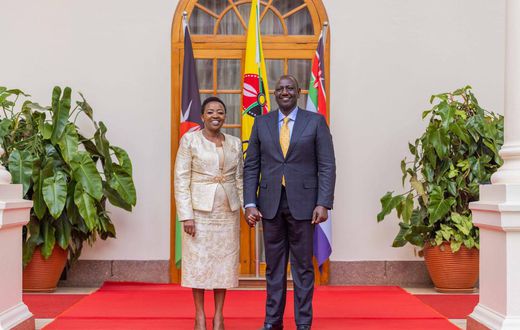 President William Ruto and First Lady Rachel Ruto at State House on September 29, 2022