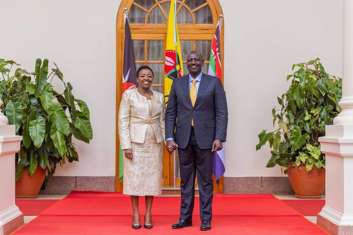 President William Ruto and First Lady Rachel Ruto at State House on September 29, 2022