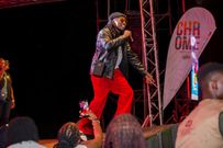 Bensoul takes to the stage at the Chrome Consumer Experience event,which saw rapper Maandy officially unveiled as brand partner for the KenyaBreweries Limited (KBL) spirits brand, Chrome.