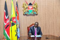President William Ruto in a virtual meeting with Bill Gates and officials of the Gates Foundation on August 21, 2023