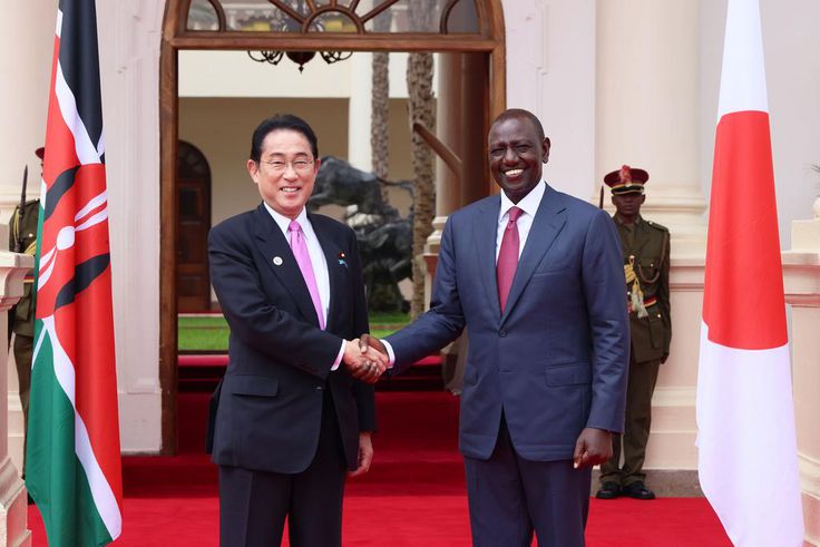 Kenya's President, William Ruto and Japan's Prime Minister, Fumio Kishida