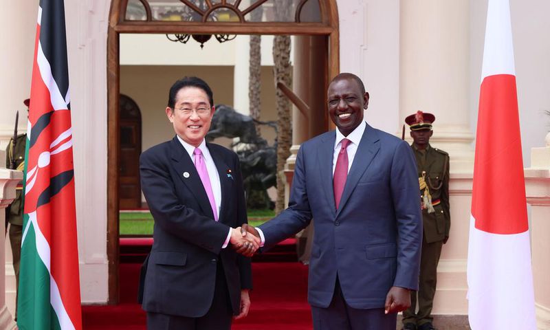 Kenya's President, William Ruto and Japan's Prime Minister, Fumio Kishida