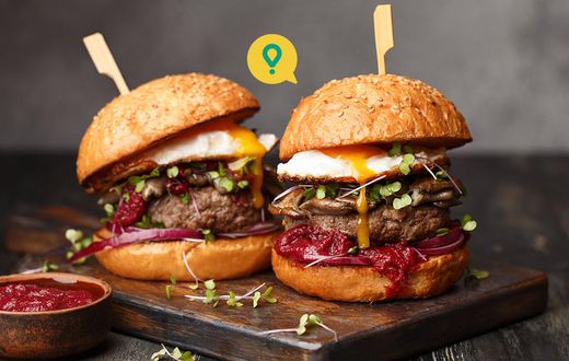 An image of delicious burgers