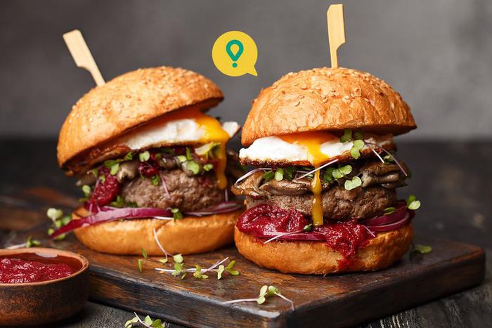 An image of delicious burgers