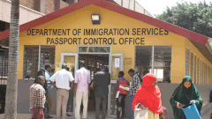 People queing at Immigration Department