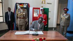 President William Ruto at the Kenya Military Academy - Lanet, Nakuru on May 31, 2024