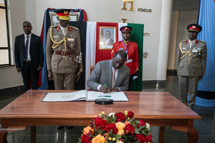 President William Ruto at the Kenya Military Academy - Lanet, Nakuru on May 31, 2024