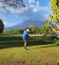 EALA MP Kanini Kega playing golf in Tanzania