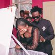 Diana Marua sheds tears as she views the body of her late grandmother