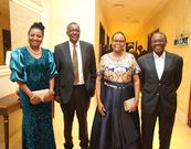 Anne Amadi with the three Chief Justices she has served under