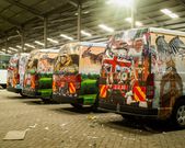 Matatu graffiti artists revamp cars for King Charles III's convoy. Photo credits: Matwana Matatu Culture