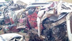 The scene of the Saturday morning accident that claimed three lives at Kambiti in Murang'a