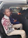 Suspects arrested at Kasarani Police Station after commandeering a taxi along Thika Superhighway