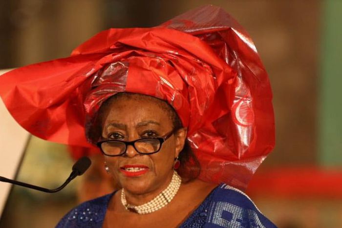 Barbara Magoha speaking at Consolata Shrine in Nairobi on February 9, 2023