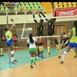 KCB Volleyball team in action against Prisons during the Kenya Volleyball Federation women's Playoffs on January 21,2023 at the Kasarani Indoor Arena/COURTESY