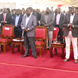 President William Ruto and his deputy, Rigathi Gachagua at Kanyipir, Homa Bay County, during the thanksgiving ceremony of Interior PS Raymond Omollo on July 15, 2023